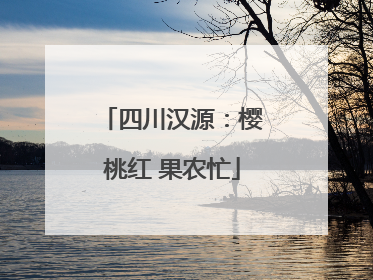 四川汉源：樱桃红 果农忙