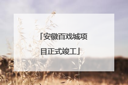 安徽百戏城项目正式竣工