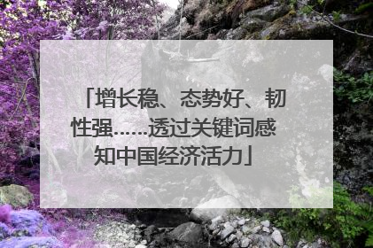 增长稳、态势好、韧性强……透过关键词感知中国经济活力