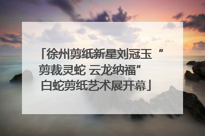 徐州剪纸新星刘冠玉“剪裁灵蛇 云龙纳福” 白蛇剪纸艺术展开幕