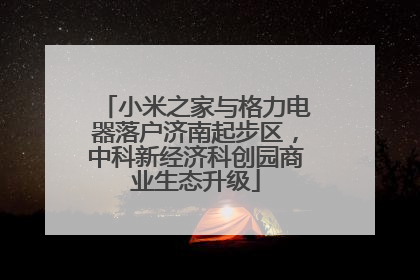 小米之家与格力电器落户济南起步区，中科新经济科创园商业生态升级