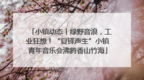 小镇动态丨绿野音浪，工业狂想！“夏铎声生”小镇青年音乐会沸腾香山竹海