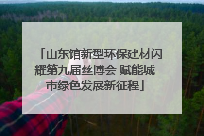 山东馆新型环保建材闪耀第九届丝博会 赋能城市绿色发展新征程