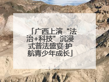 广西上演“法治+科技”沉浸式普法盛宴 护航青少年成长