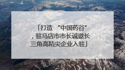 打造 “中国药谷”，驻马店市市长诚邀长三角高精尖企业入驻