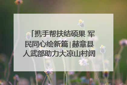 携手帮扶结硕果 军民同心绘新篇∣赫章县人武部助力大凉山村阔步乡村振兴路