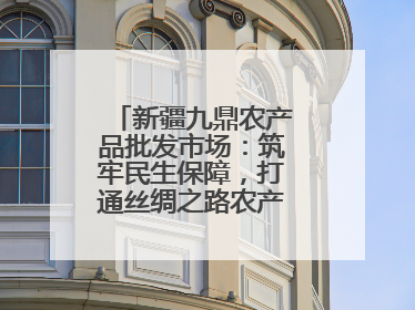 新疆九鼎农产品批发市场：筑牢民生保障，打通丝绸之路农产品贸易枢纽