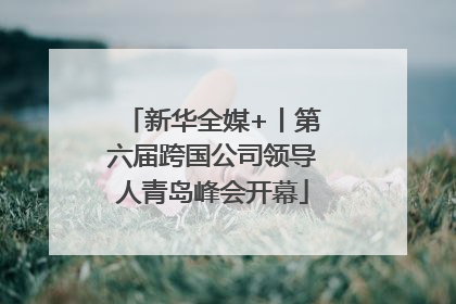 新华全媒+丨第六届跨国公司领导人青岛峰会开幕