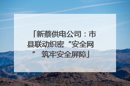 新蔡供电公司：市县联动织密“安全网” 筑牢安全屏障