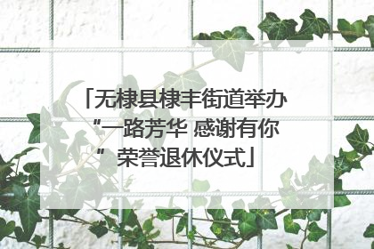 无棣县棣丰街道举办“一路芳华 感谢有你”荣誉退休仪式