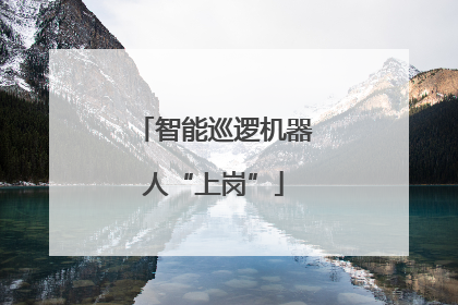 智能巡逻机器人“上岗”