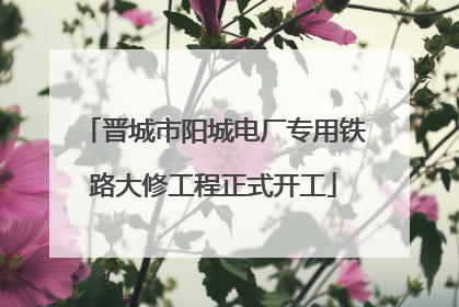 晋城市阳城电厂专用铁路大修工程正式开工