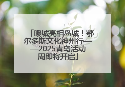 暖城亮相岛城！鄂尔多斯文化神州行——2025青岛活动周即将开启