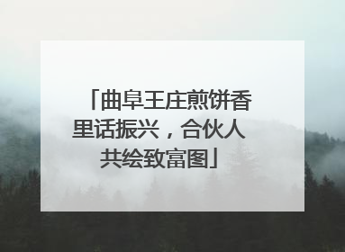 曲阜王庄煎饼香里话振兴，合伙人共绘致富图