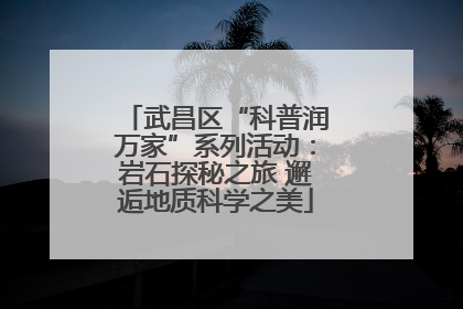 武昌区“科普润万家”系列活动：岩石探秘之旅 邂逅地质科学之美