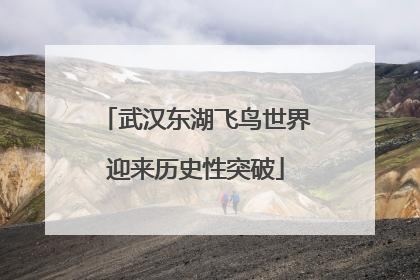 武汉东湖飞鸟世界迎来历史性突破