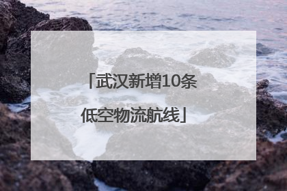 武汉新增10条低空物流航线