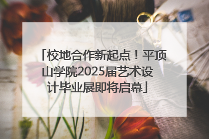 校地合作新起点！平顶山学院2025届艺术设计毕业展即将启幕