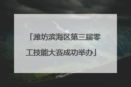 潍坊滨海区第三届零工技能大赛成功举办