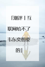 潮评丨互联网给不了韦东奕想要的