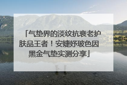 气垫界的淡纹抗衰老护肤品王者！安婕妤玻色因黑金气垫实测分享
