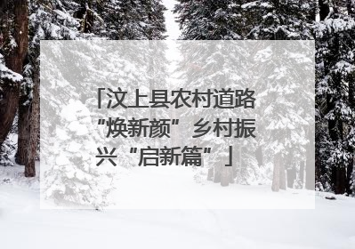 汶上县农村道路“焕新颜”乡村振兴“启新篇”