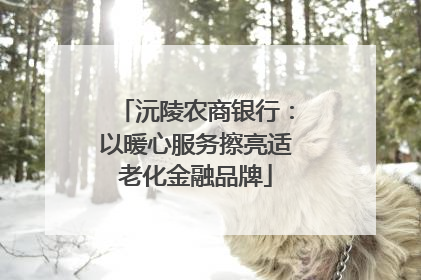 沅陵农商银行：以暖心服务擦亮适老化金融品牌