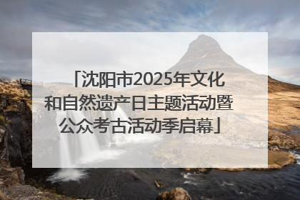 沈阳市2025年文化和自然遗产日主题活动暨公众考古活动季启幕