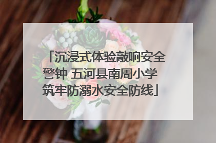 沉浸式体验敲响安全警钟 五河县南周小学筑牢防溺水安全防线