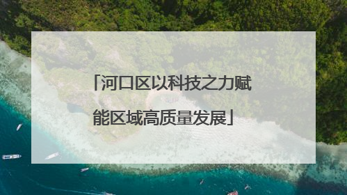 河口区以科技之力赋能区域高质量发展