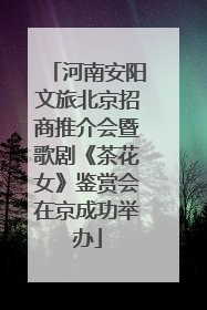 河南安阳文旅北京招商推介会暨歌剧《茶花女》鉴赏会在京成功举办