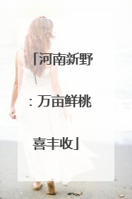 河南新野：万亩鲜桃喜丰收