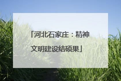 河北石家庄：精神文明建设结硕果