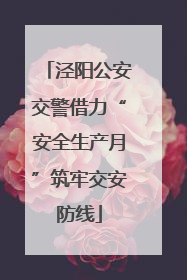 泾阳公安交警借力“安全生产月”筑牢交安防线