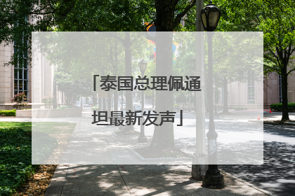 泰国总理佩通坦最新发声