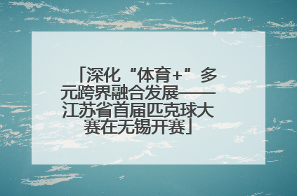 深化“体育+”多元跨界融合发展——江苏省首届匹克球大赛在无锡开赛