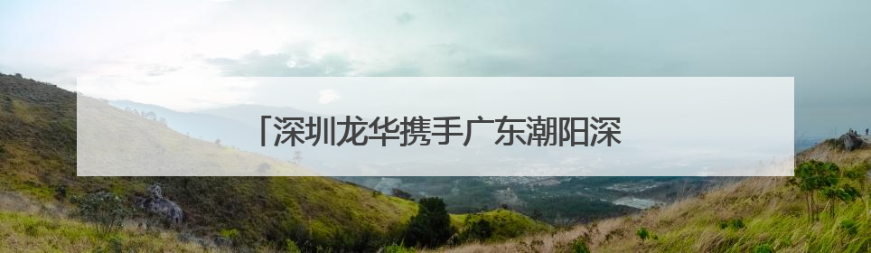 深圳龙华携手广东潮阳深化纺织服装产业协同发展