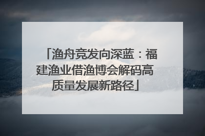 渔舟竞发向深蓝：福建渔业借渔博会解码高质量发展新路径