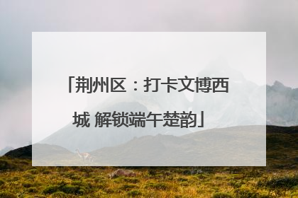 荆州区：打卡文博西城 解锁端午楚韵