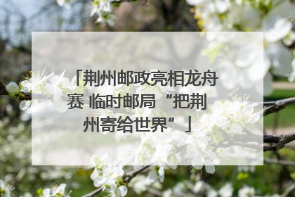 荆州邮政亮相龙舟赛 临时邮局“把荆州寄给世界”
