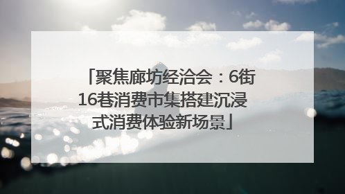 聚焦廊坊经洽会：6街16巷消费市集搭建沉浸式消费体验新场景