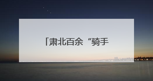 肃北百余“骑手”化身基层治理“移动探头”