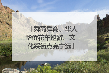 舜裔舜商、华人华侨花车巡游、文化踩街点亮宁远