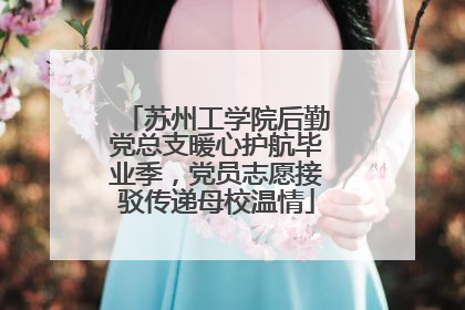 苏州工学院后勤党总支暖心护航毕业季，党员志愿接驳传递母校温情