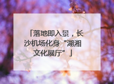落地即入景，长沙机场化身“湖湘文化展厅”