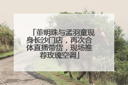 董明珠与孟羽童现身长沙门店，再次合体直播带货，现场推荐玫瑰空调