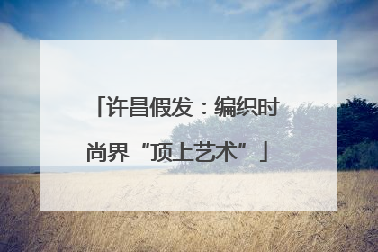 许昌假发：编织时尚界“顶上艺术”