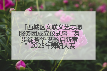 西城区文联文艺志愿服务团成立仪式暨“舞步绽芳华·艺韵启新章”2025年舞蹈大赛展演圆满举办