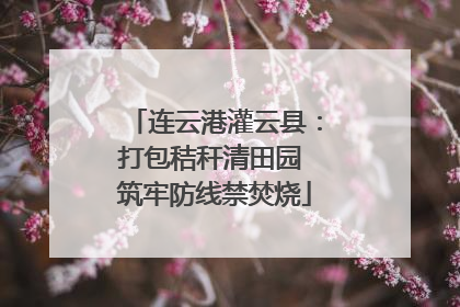 连云港灌云县：打包秸秆清田园 筑牢防线禁焚烧