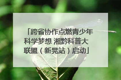 跨省协作点燃青少年科学梦想 湘黔科普大联盟(新晃站)启动